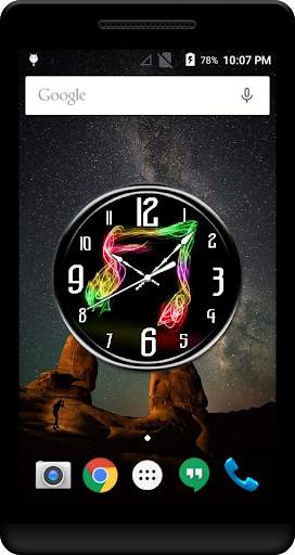 Neon Clock Live Wallpaper screenshot 3