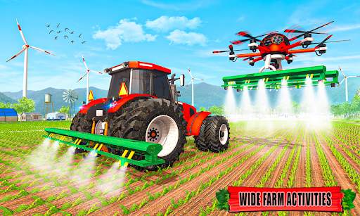 Drone Driving Tractor Simulatr screenshot 2