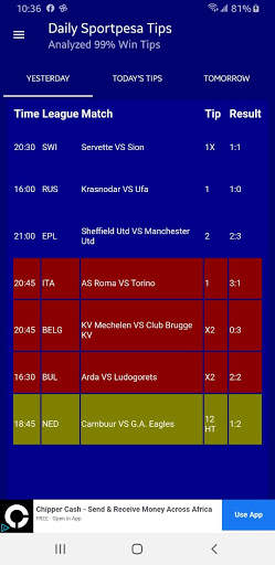 Free SportPesa Tips and Daily Predictions screenshot 4