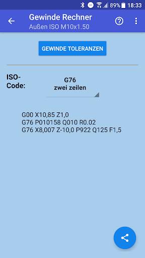 Gewinde Rechner screenshot 4