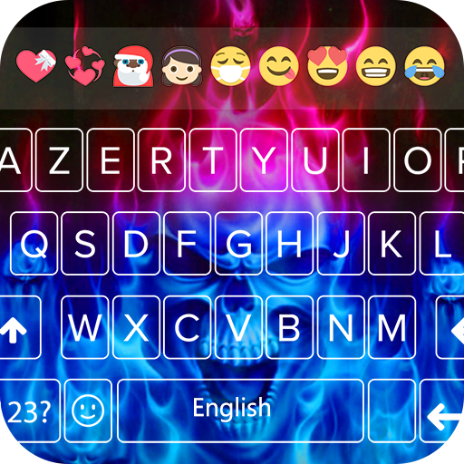Hell Flaming Skull Keyboard Theme - Hell Skull PRO icon
