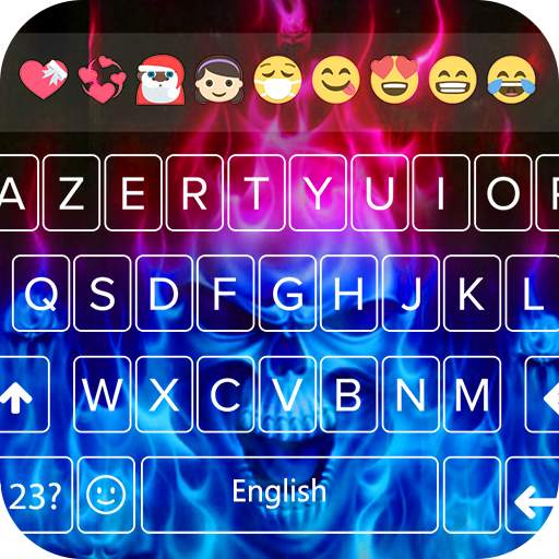 Hell Flaming Skull Keyboard Theme - Hell Skull PRO 1.2