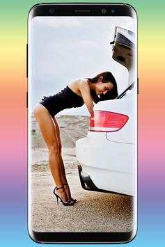 Car And sexy Girls Photos Wallpaper HD screenshot 3