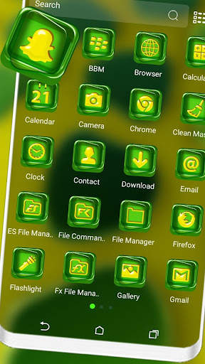 3D Green Gemstone Theme screenshot 2