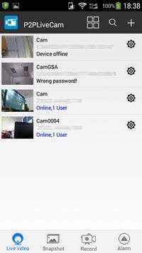P2PLiveCam screenshot 1