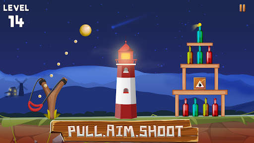 Bottle Shooting Slingshot Game screenshot 4
