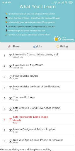IOS Swift Tutorial Video screenshot 2