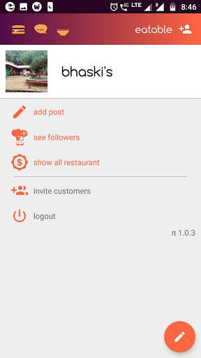 Eatable Partner App screenshot 1