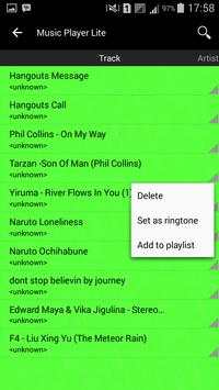 Music Player Lite screenshot 1