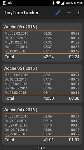 Zeiterfassung screenshot 2