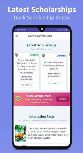Daily Learning App- Quiz,Facts, NCERT, Scholarship screenshot 8