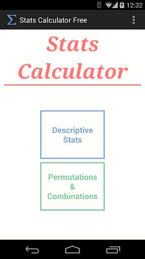 Stats Calculator Free screenshot 1