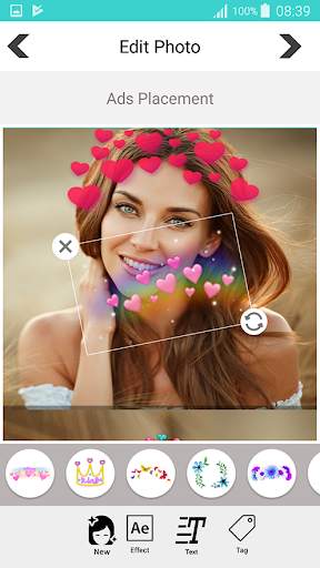 Heart Crown Photo Editor & Hearts Filter screenshot 4