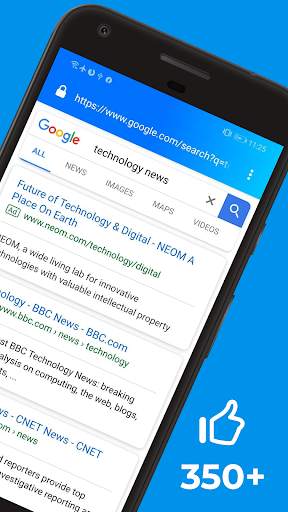 FS Browser - Fast & Safe Web Browsing App screenshot 2