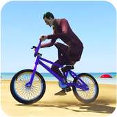 Superhero BMX Stunt Racing: Free Cycle Games