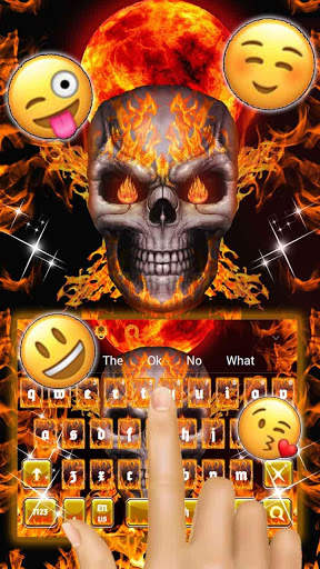 Fire skull keyboard screenshot 3