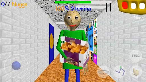 Scary Nuggs Teacher Loves Chicken Nuggets Like Mod screenshot 1