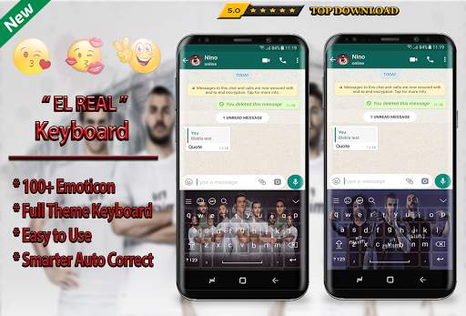 Madrid EL Real Keyboard Theme Football 2019 screenshot 2