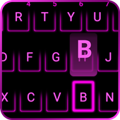 Neon Pink Keyboard - IOS Emoji icon