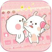 Cute Rabbit Keyboard 10001002