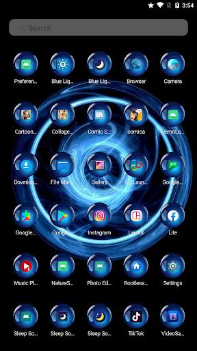 Launcher New 2020 Theme - 3D Version & icon packs screenshot 2