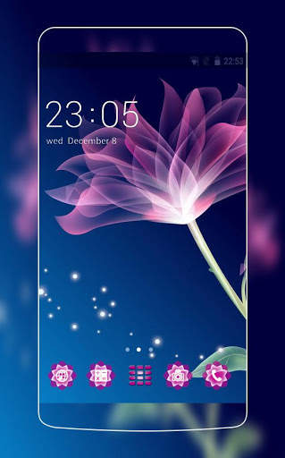 Neon Flower Theme C Launcher screenshot 1