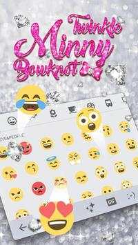 Twinkle Minnie Bowtie Keyboard Theme for WhatsApp screenshot 3