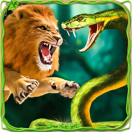Furious Lion Vs Angry Anaconda Snake 1.0