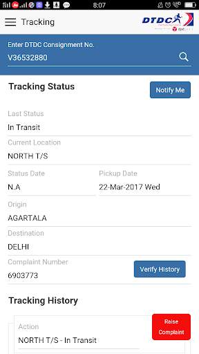 DTDC SmartApp screenshot 2