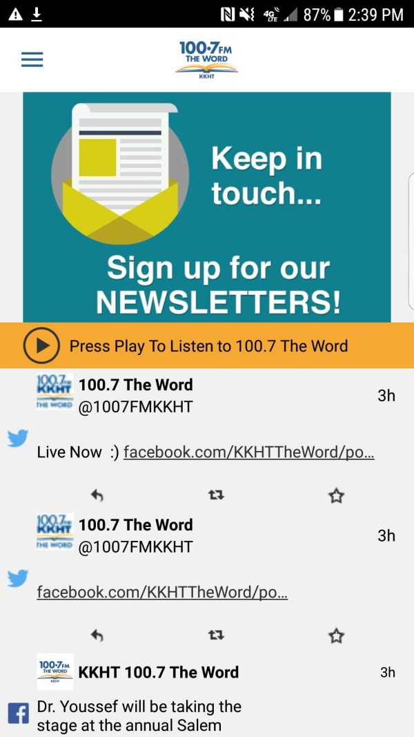 100.7 FM The Word screenshot 2