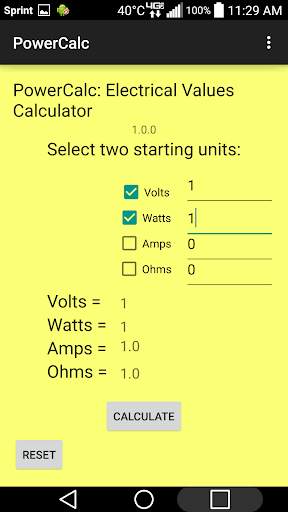 PowerCalc: Electric Calculator скриншот 3