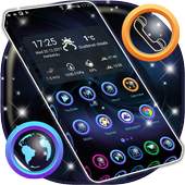 HD Dark Blue Launcher Theme 1.284.1.146