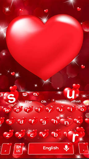 Red Heart Love Keyboard screenshot 2