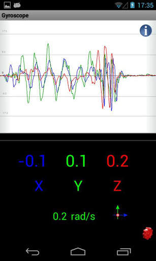 Sensor fusion app screenshot 1