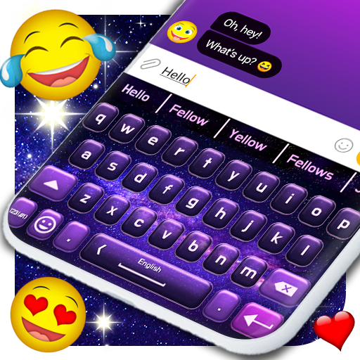 Galaxy Keyboard ⭐ Sparkling Stars Keyboard Themes icon