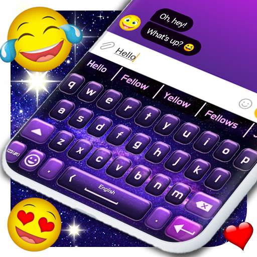 Galaxy Keyboard ⭐ Sparkling Stars Keyboard Themes 2.4.7