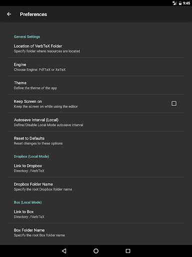 VerbTeX LaTeX Editor 7 تصوير الشاشة