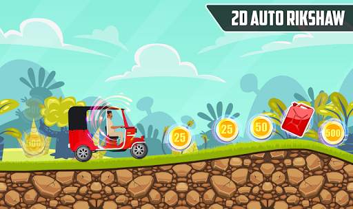 Mountain Tuk Tuk Rickshaw Driver - 2D Racing 2020 screenshot 9