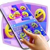 Purple Emoji Keyboard Themes 1.280.13.6