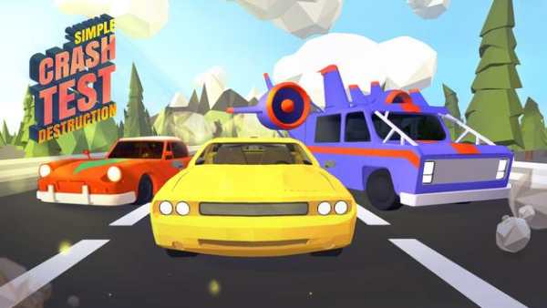 Blocky Car Stunts Crash Test: Demolition Race screenshot 1