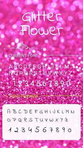 Gitter Flower Font for FlipFont , Cool Fonts Text screenshot 3