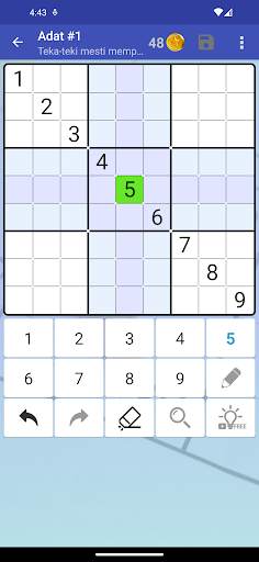 Sudoku - Teka-teki Otak Klasik screenshot 4