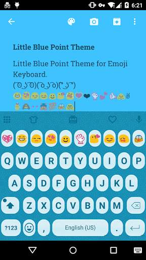 Little Blue Point Keyboard screenshot 1