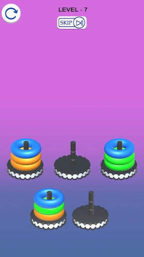 Hoop Stack -Buble Sort 3D screenshot 1
