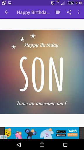 Happy Birthday Son screenshot 6