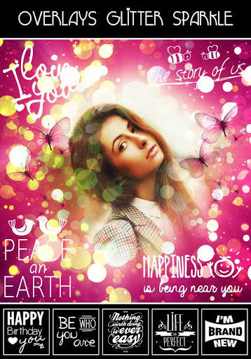Glitter Sparkle Photo Effects - Photo Frame 4 تصوير الشاشة