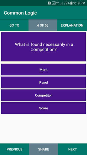 Verbal Logical Reasoning Intelligence MCQs Offline screenshot 5