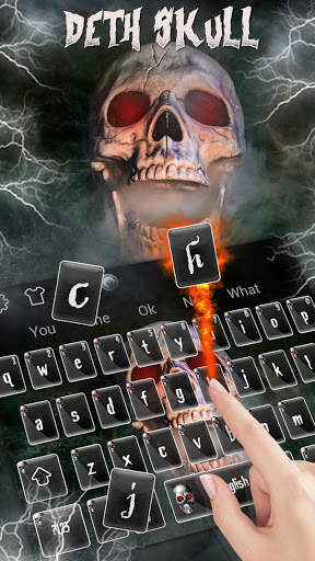 Horror Death Skull Keyboard Theme screenshot 2