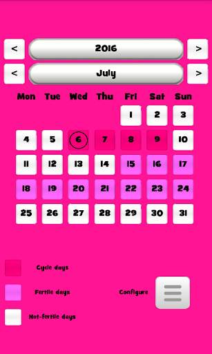 Menstrual Calendar - Fertile Days скриншот 2