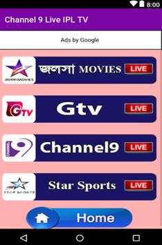 Channel 9 Live IPL TV screenshot 2